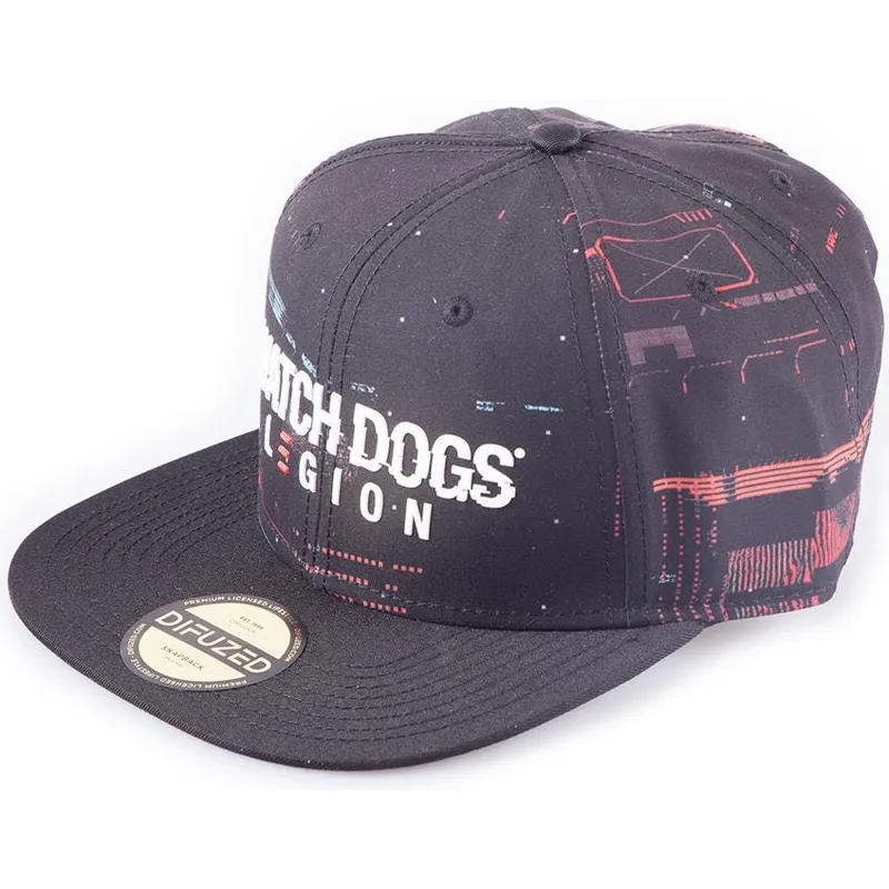 siltovka-rovna-cierna-snapback-glitch-legion-difuzed