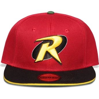 difuzed-flat-brim-robin-dc-comics-red-and-black-snapback-cap