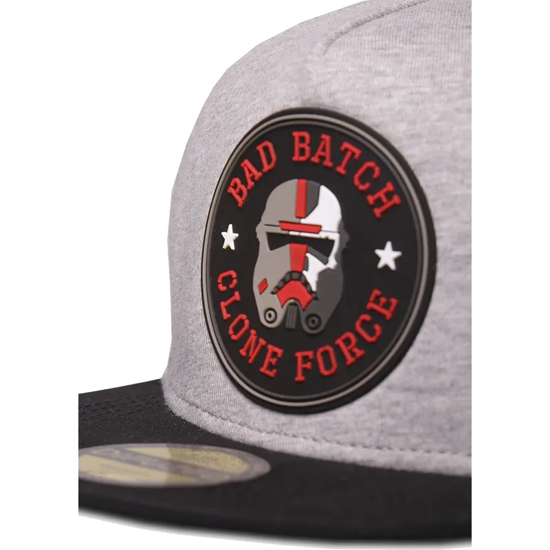siltovky-rovna-siva-snapback-pre-deti-hunter-the-bad-batch-clone-force-star-wars-difuzed