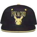 schwarze-und-gelbe-snapback-flatcap-pikachu-angry-pokemon-von-difuzed