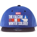 snapback-kappe-in-blau-und-schwarz-mit-the-falcon-and-the-winter-soldier-logo-marvel-comics-von-difuzed