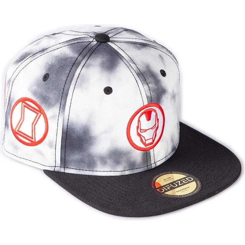 siltovka-rovna-biely-snapback-tye-dye-badge-difuzed siltovka-rovna-biely-snapback-tye-dye-badge-difuzed