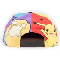 mehrfarbige-snapback-kappe-pikachu-squirtle-gengar-enton-pummeluff-multi-pop-art-pokemon-von-difuzed
