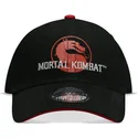 schwarze-curved-snapback-kappe-finish-him-mortal-kombat-von-difuzed
