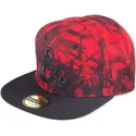 difuzed-flat-brim-dungeons-and-dragons-red-and-black-snapback-cap