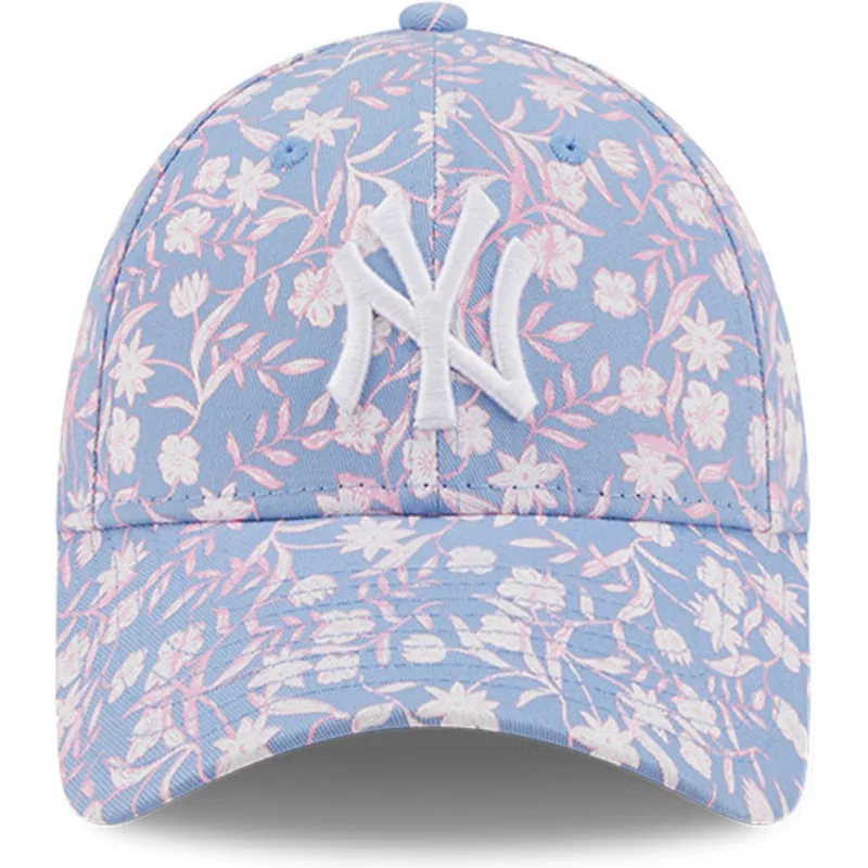 siltovka-zaoblena-modra-nastavitelny-rosa-9forty-floral-new-york-yankees-mlb-new-era