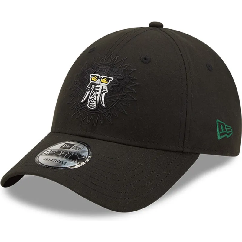 siltovka-zaoblena-cierna-snapback-9forty-elemental-oakland-athletics-mlb-new-era