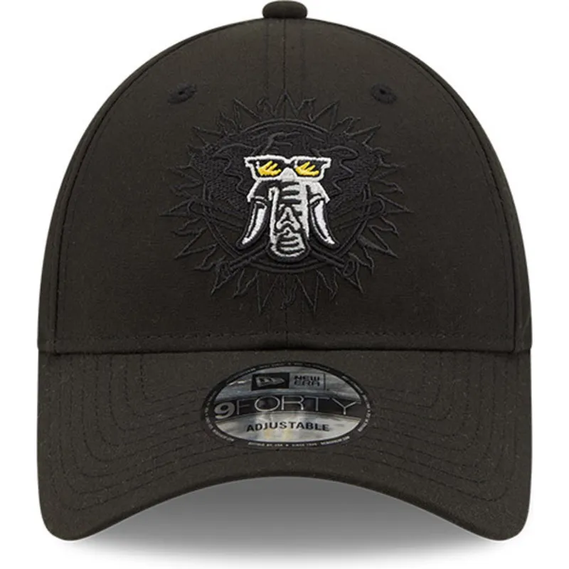siltovka-zaoblena-cierna-snapback-9forty-elemental-oakland-athletics-mlb-new-era