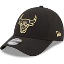 siltovka-zaoblena-cierna-snapback-9forty-black-and-gold-chicago-bulls-nba-new-era