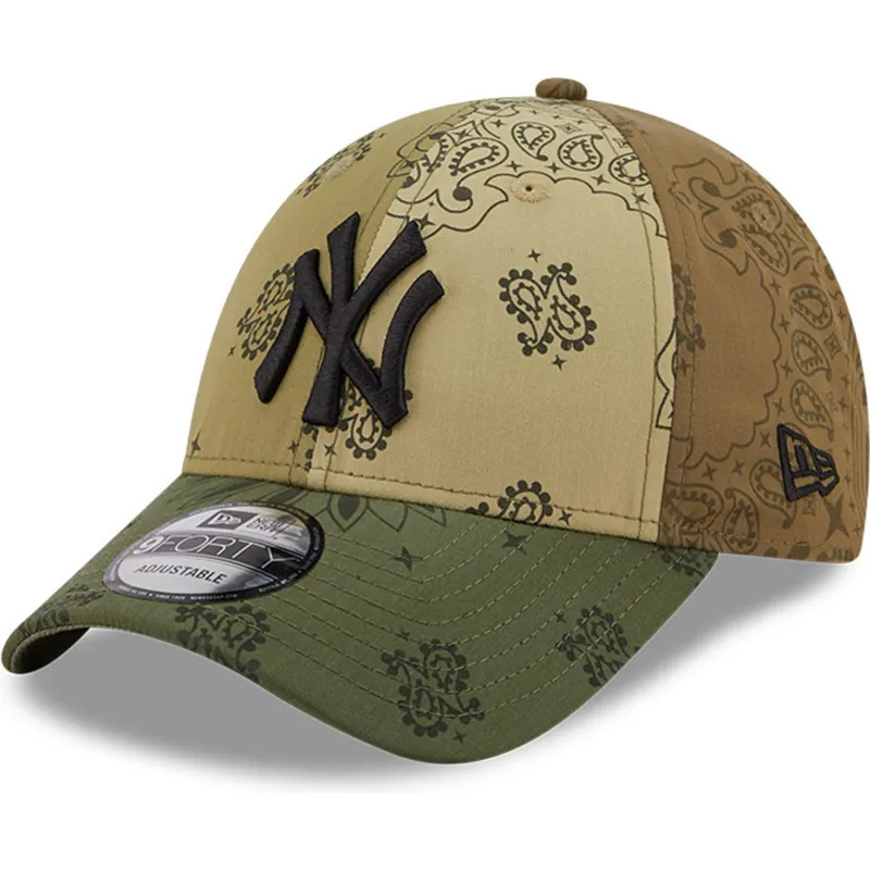 siltovka-zaoblena-zelena-nastavitelny-9forty-paisley-print-new-york-yankees-mlb-new-era