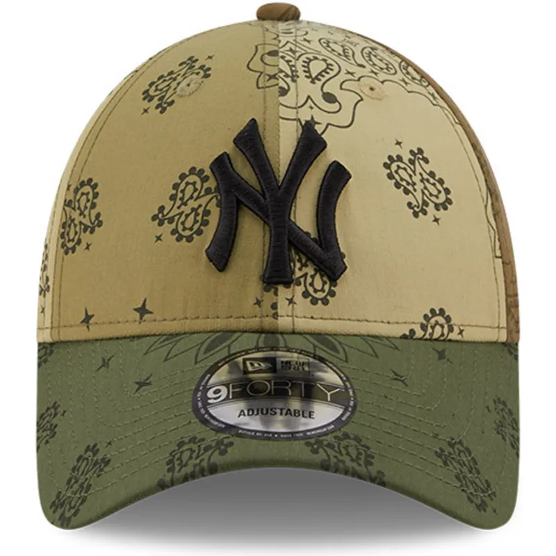 siltovka-zaoblena-zelena-nastavitelny-9forty-paisley-print-new-york-yankees-mlb-new-era
