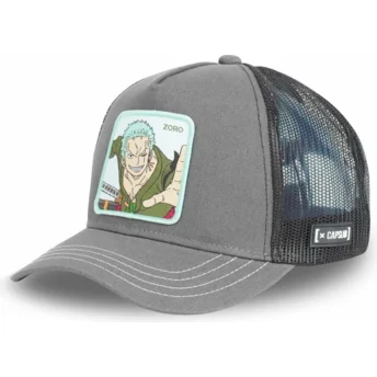Šiltovky zaoblená kamionista sivá snapback Roronoa Zoro One Piece Capslab