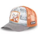 capslab-krilin-db2-kri2-dragon-ball-grey-and-orange-trucker-hat