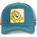 blaue-trucker-kappe-jerry-jer1-looney-tunes-von-capslab