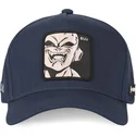 capslab-dragon-ball-kid-buu-buuf-marineblaue-snapback-kappe-mit-gebogenem-schirm