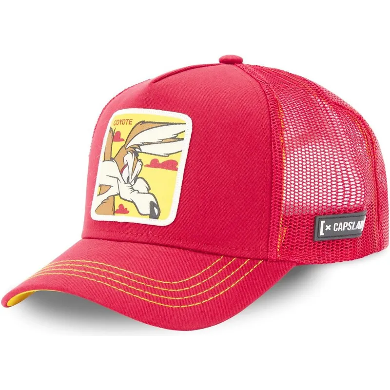cap-zaoblena-red-snapback-coyote-looney-tunes-capslab cap-zaoblena-red-snapback-coyote-looney-tunes-capslab