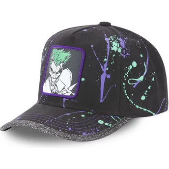 Capslab Verstellbare Schwarz-Violette Curved Cap Joker TAG JOK DC Comics