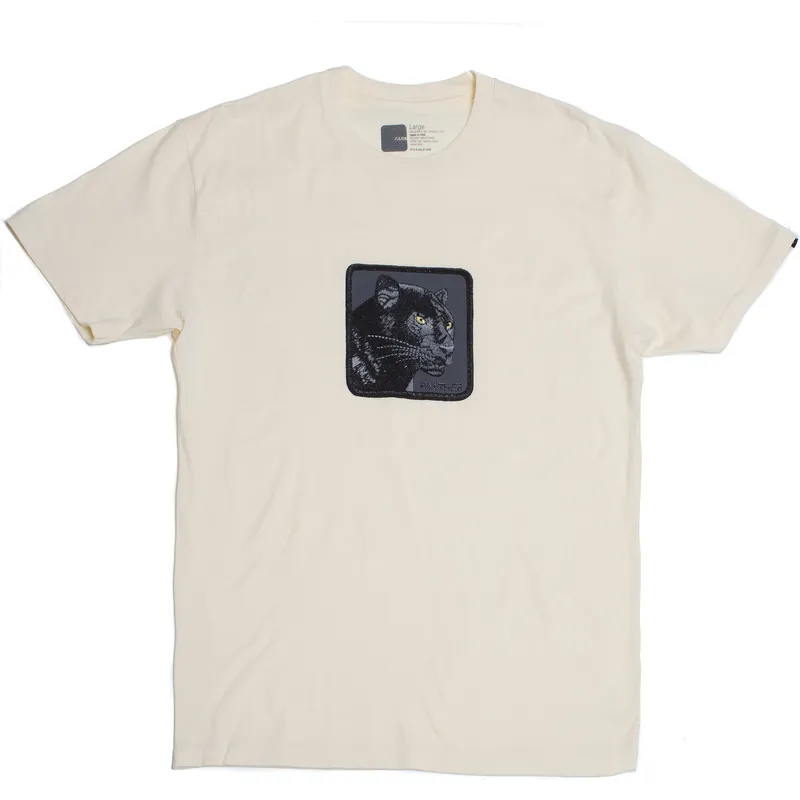 t-shirt-short-sleeve-beige-manga-corta-beige-pantera-panther-feline-good-the-farm-the-farm-de-goorin-bros t-shirt-short-sleeve-beige-manga-corta-beige-pantera-panther-feline-good-the-farm-the-farm-de-goorin-bros