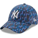 new-era-new-york-yankees-mlb-9forty-all-over-camo-verstellbare-blaue-tarnungskappe