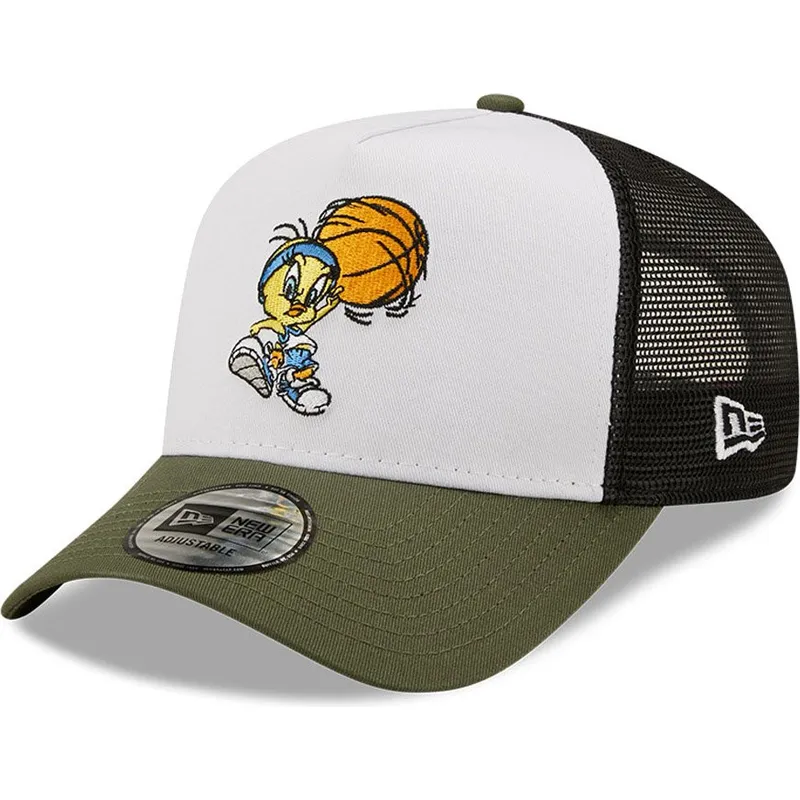 siltovka-zaoblena-biely-snapback-a-frame-character-sports-piolin-looney-tunes-new-era
