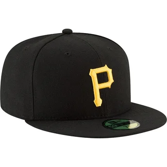 Šiltovky rovná čierna upravený 59FIFTY AC Perf Pittsburgh Pirates MLB New Era