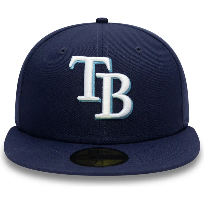 marineblaue-angepasste-59fifty-ac-perf-flat-cap-der-tampa-bay-rays-mlb-von-new-era