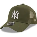 grune-trucker-kappe-a-frame-tonal-mesh-der-new-york-yankees-mlb-von-new-era