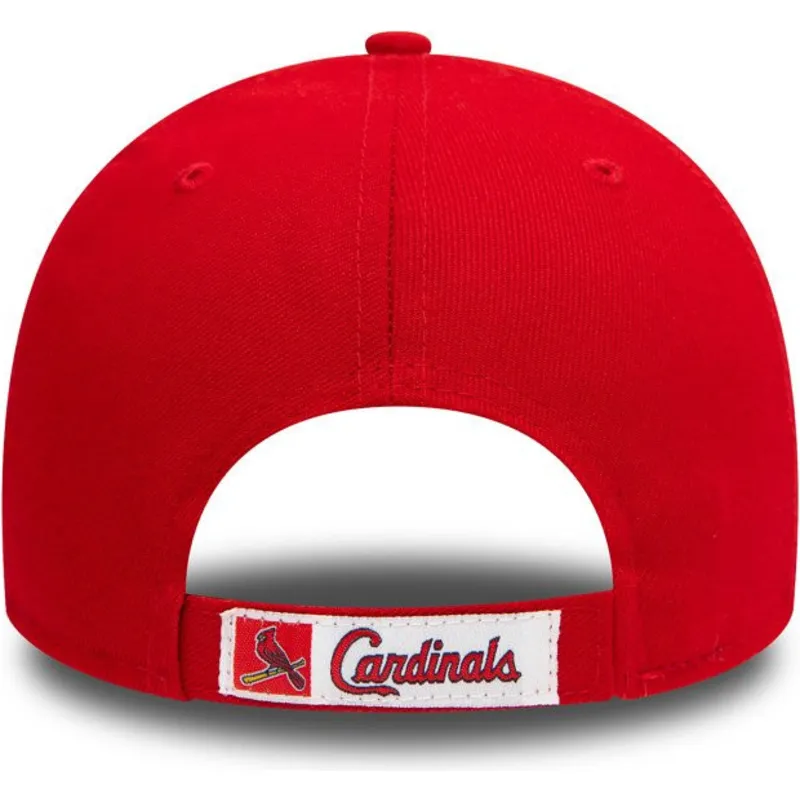 rote-verstellbare-gebogene-9forty-the-league-kappe-der-st-louis-cardinals-mlb-von-new-era