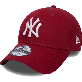 siltovka-zaoblena-cervena-nastavitelny-pre-deti-9forty-league-essential-new-york-yankees-mlb-new-era