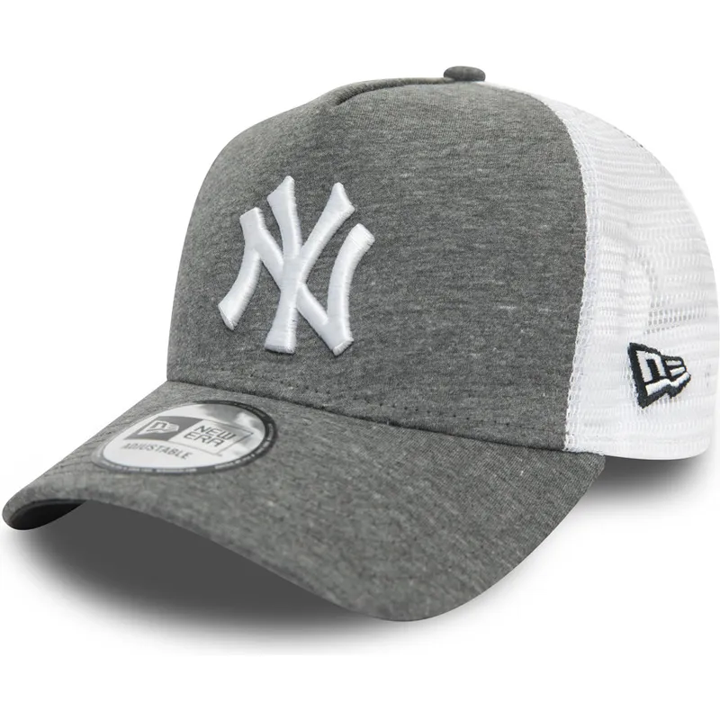 siltovka-zaoblena-siva-snapback-a-frame-jersey-essential-new-york-yankees-mlb-new-era