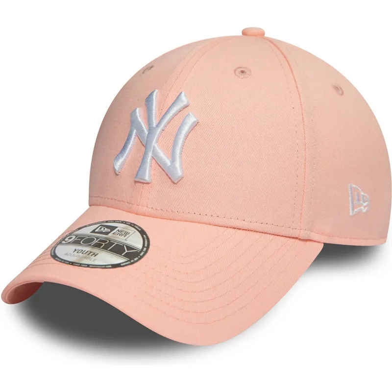 cap-zaoblena-pink-adjustable-strap-pre-deti-9forty-league-essential-new-york-yankees-mlb-new-era