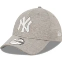 verstellbare-graue-9forty-jersey-kappe-der-new-york-yankees-mlb-von-new-era