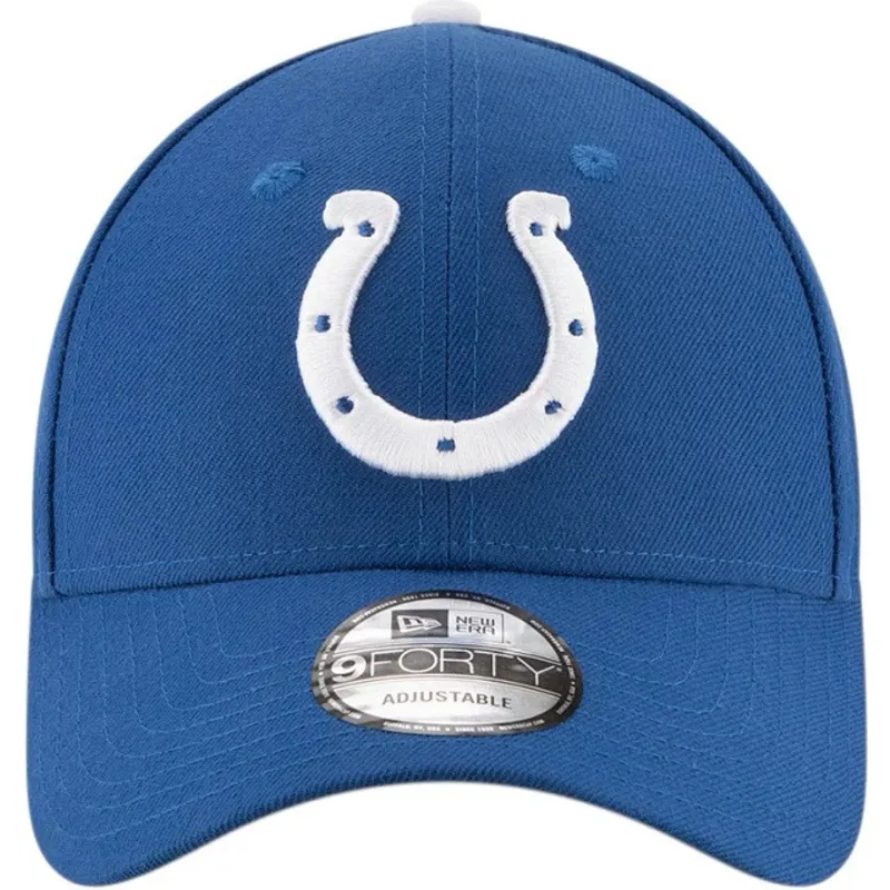 blaue-und-weisse-verstellbare-curved-cap-9forty-the-league-der-indianapolis-colts-nfl-von-new-era