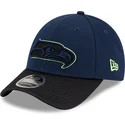 9forty-stretch-snap-sideline-road-snapback-kappe-in-marineblau-und-schwarz-der-seattle-seahawks-nfl-von-new-era