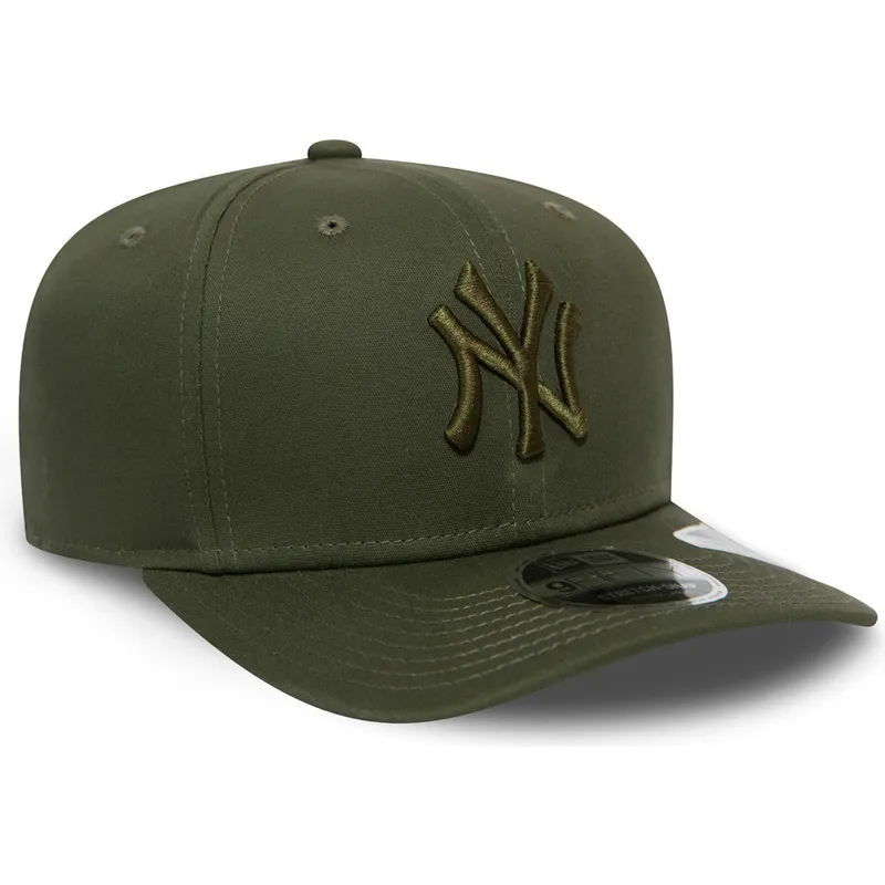 siltovka-zaoblena-zelena-snapback-9fifty-stretch-snap-league-essential-new-york-yankees-mlb-new-era