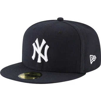 Šiltovky rovná tmavomodrá upravený 59FIFTY AC Perf New York Yankees MLB New Era