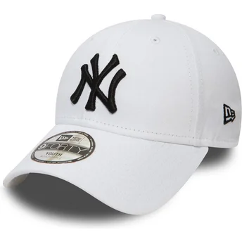 Cap zaoblená white adjustable strap pre deti 9FORTY League Essential New York Yankees MLB New Era