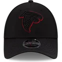 schwarze-gebogene-snapback-kappe-9forty-stretch-snap-sideline-road-der-atlanta-falcons-nfl-von-new-era