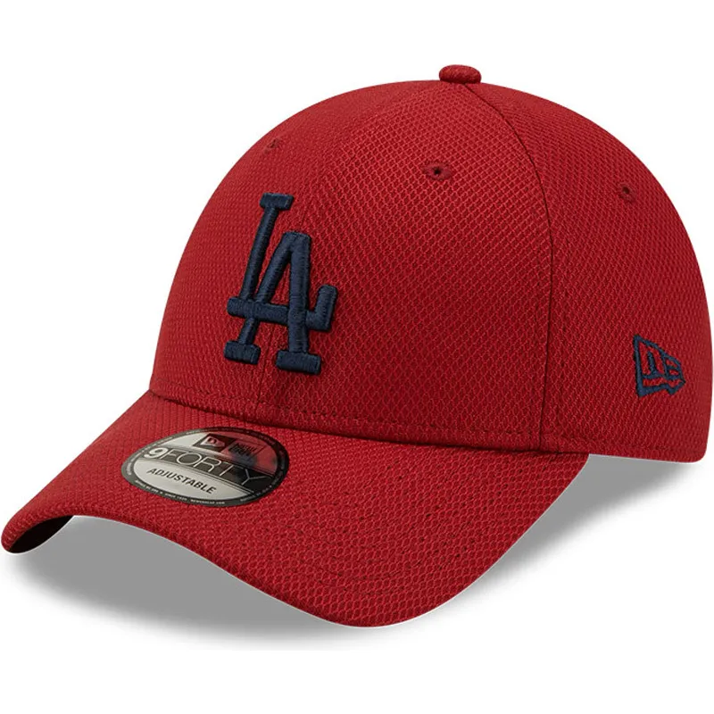 siltovka-zaoblena-cervena-nastavitelny-9forty-diamond-era-los-angeles-dodgers-mlb-new-era