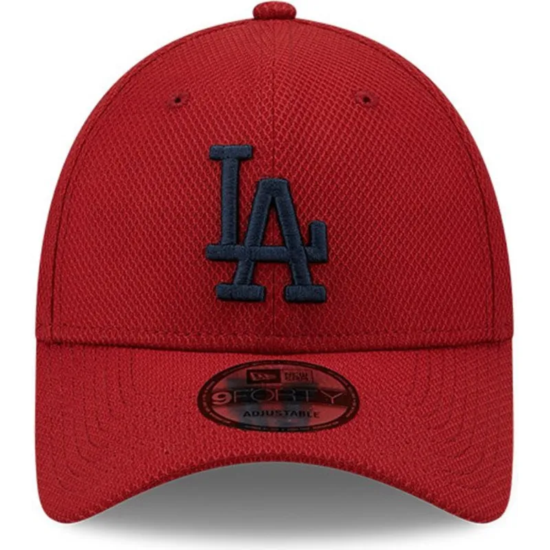 siltovka-zaoblena-cervena-nastavitelny-9forty-diamond-era-los-angeles-dodgers-mlb-new-era