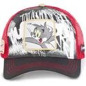 schwarze-und-rote-trucker-kappe-tom-tom2-looney-tunes-von-capslab