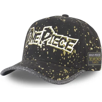 Capslab Curved Brim TAG LOG2 One Piece Black Adjustable Cap