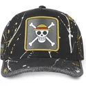 schwarze-verstellbare-curved-cap-straw-hat-pirates-tag-log1-one-piece-von-capslab