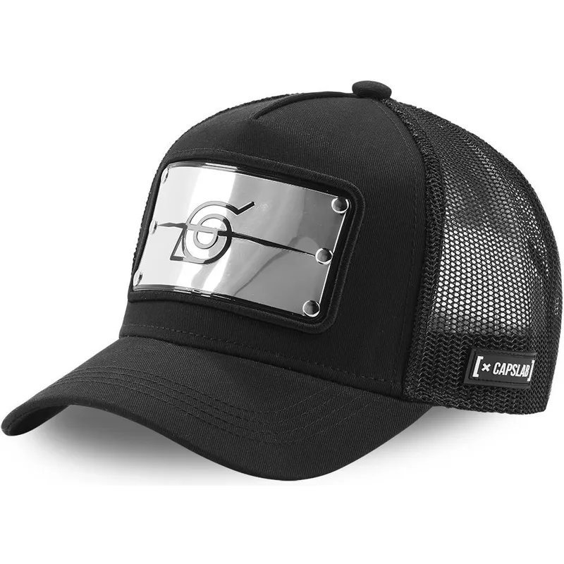 cap-zaoblena-black-snapback-konoha-naruto-capslab