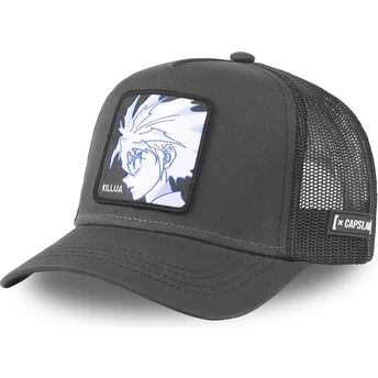 Schwarze Trucker-Kappe Killua Zoldyck KIR1 Hunter x Hunter von Capslab