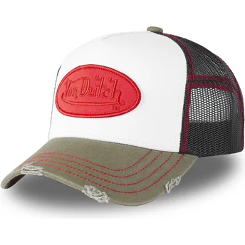 Cap zaoblená white snapback Von Dutch