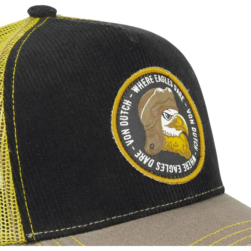 siltovka-zaoblena-cierna-snapback-where-eagles-dare-eag-von-dutch
