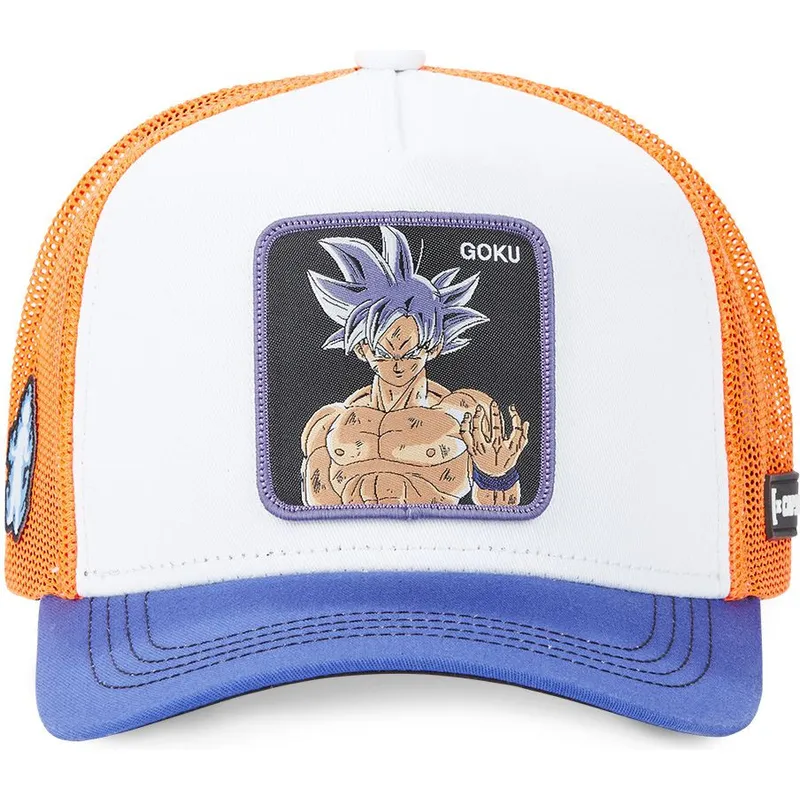siltovka-zaoblena-biely-snapback-ultra-instinct-ult3-son-goku-dragon-ball-capslab