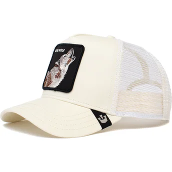 siltovka-zaoblena-biely-snapback-the-lone-wolf-solitario-the-farm-goorin-bros