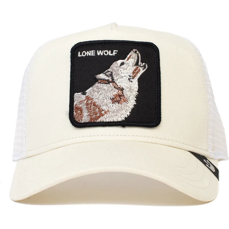 siltovka-zaoblena-biely-snapback-the-lone-wolf-solitario-the-farm-goorin-bros